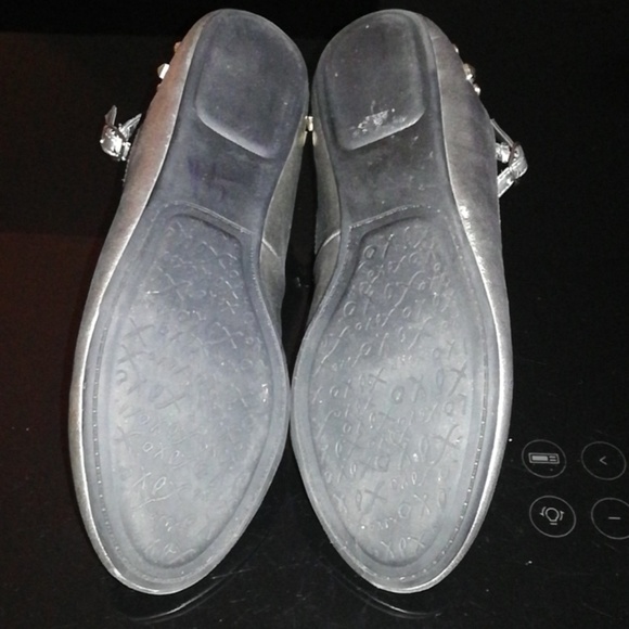 Jeweled Silver/Pewter Flats, Sz 8.5 - Picture 5 of 6